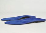 Orthopädische Weichpolstersohle BLAU/SCHWARZ